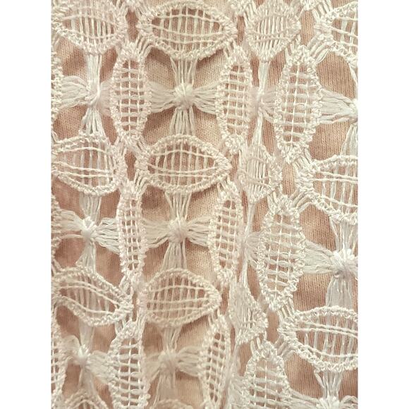 C. Est. 1946 Pink Tank with Crochet overlay & Matching Pants Size See Desc. - Picture 3 of 8